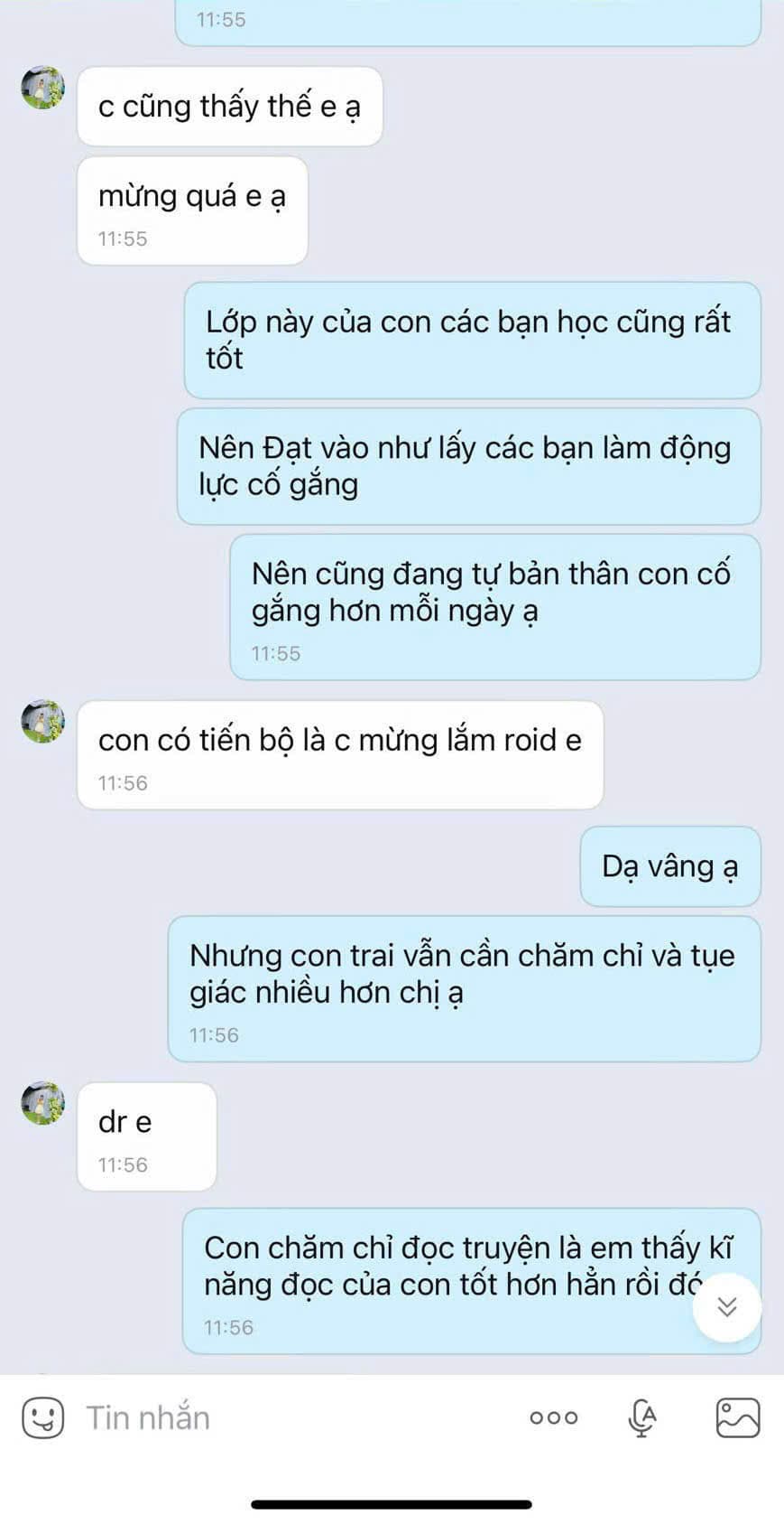 Ảnh feedback của Chị Hồng Mẫn